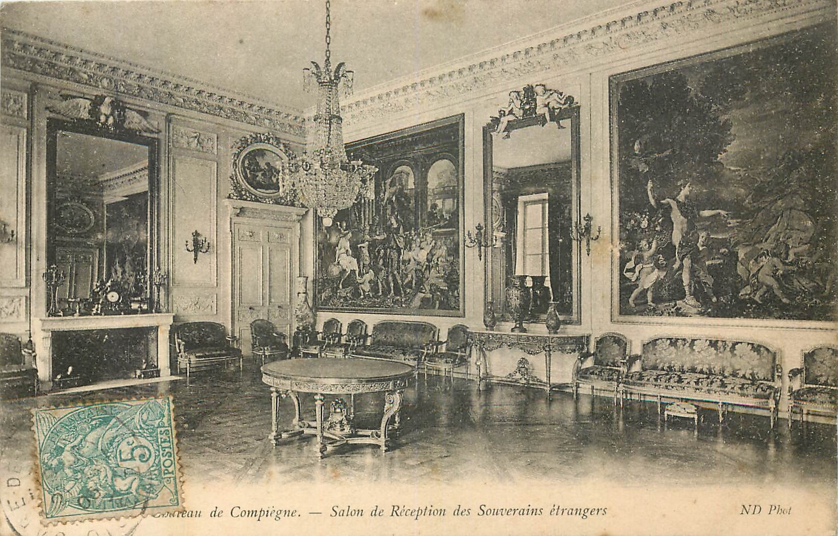 CPA Chateau de Compiegne Salon de Reception des Souverains etrangers 