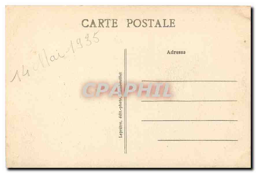 CPA Rambouillet le Chateau Facade Sud  — Verso