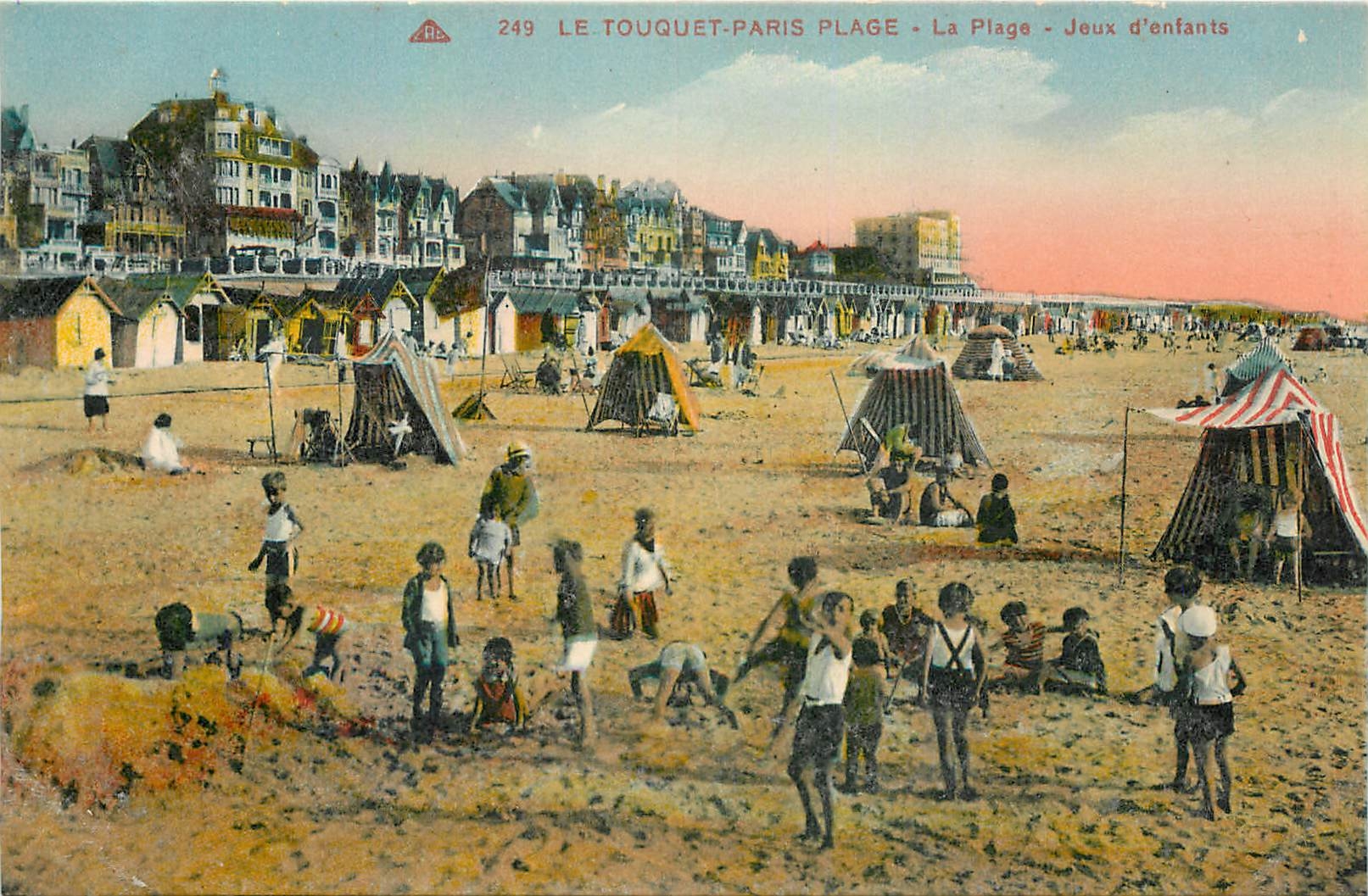 CPA Le Touquet paris Plage la Plage Jeux d'enfants 