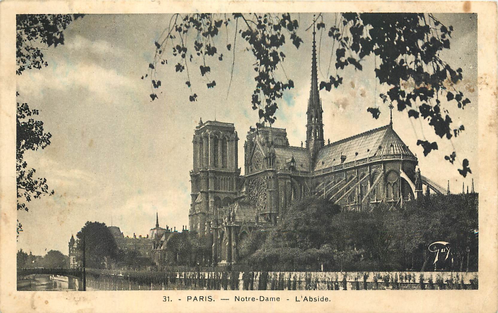 CPA Paris Notre Dame l'Abside 