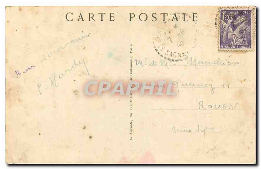 CPA Paris Notre Dame l'Abside  — Rückseite