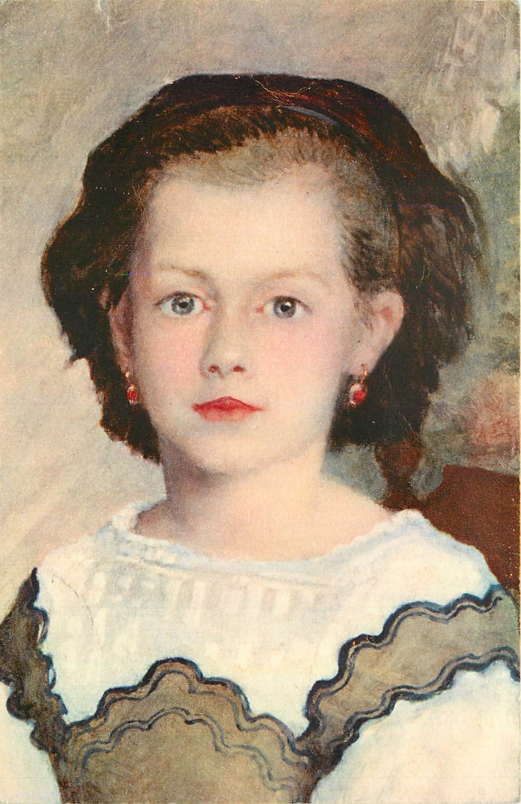 CPA Renoir Portrait de Mademoiselle Romaine Lacaux the Cleveland Museum of Arts Gift Hanna Fund 