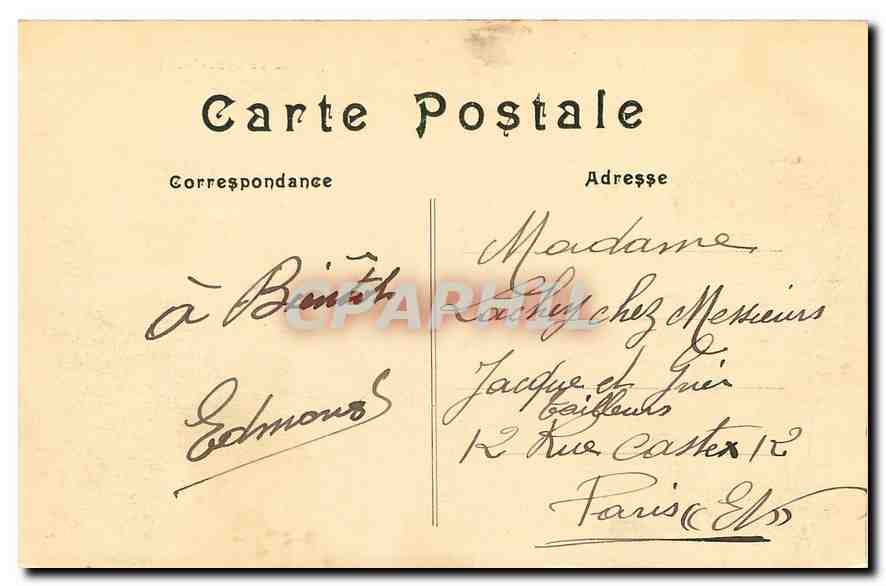 Woud van FONTAINEBLEAU — Mare Colinet, plateau van Belle-Croix — uitgever niet zichtbaar, n° 138 — Achterkant