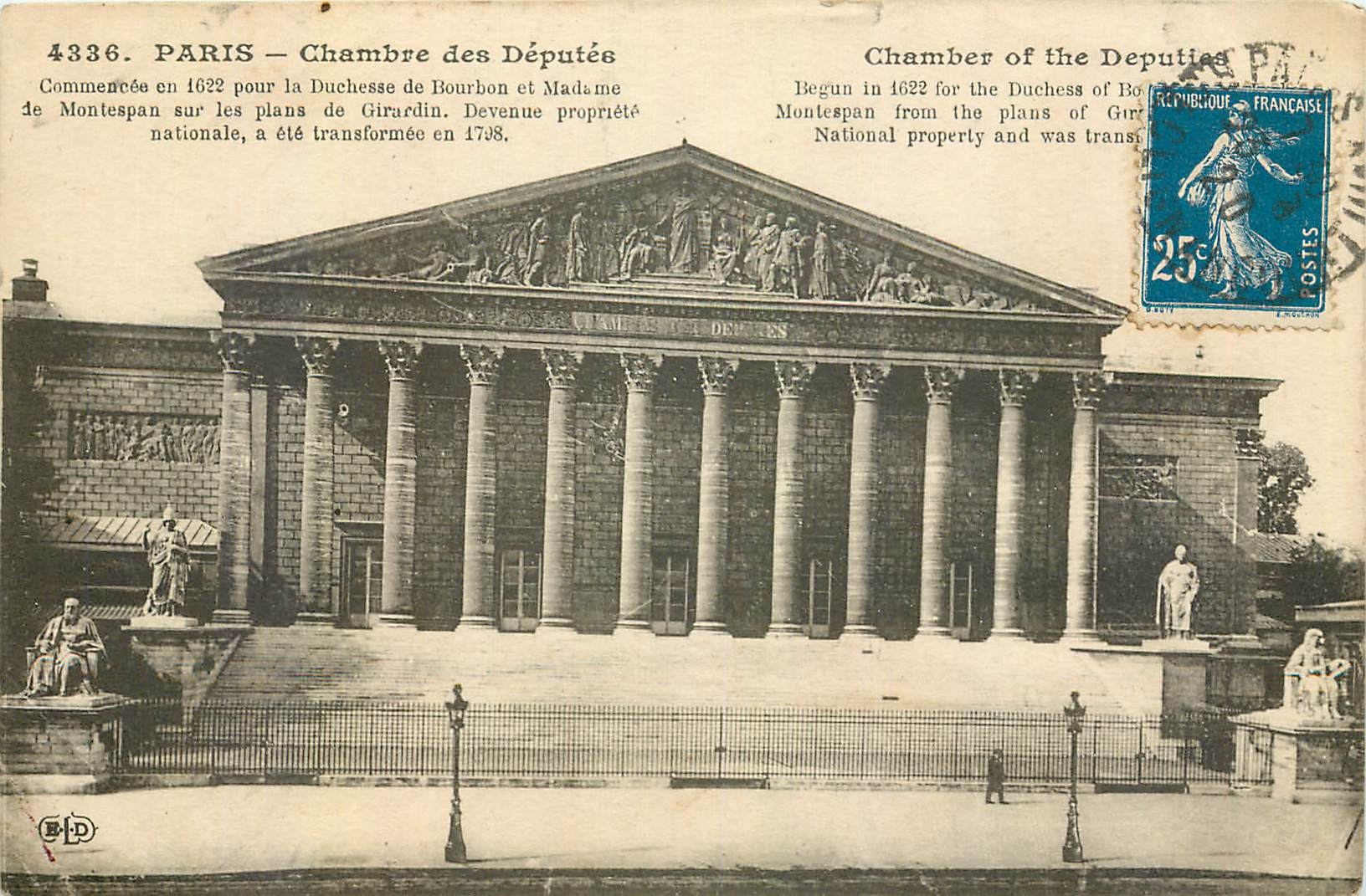 CPA Paris Chambre des Deputes 