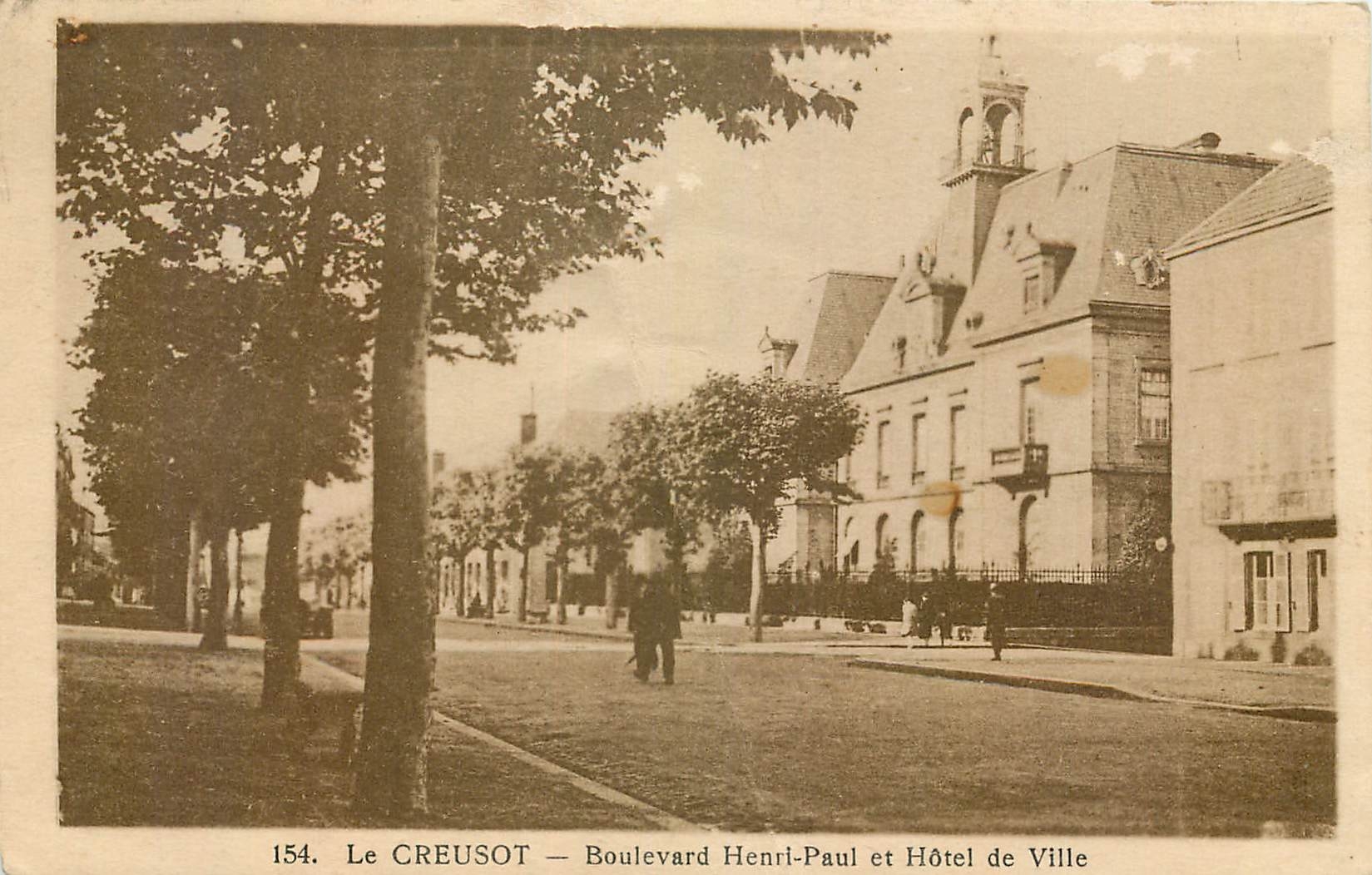 Le CREUSOT — Boulevard Henri-Paul et Hôtel de Ville — Édition du Photo-Club