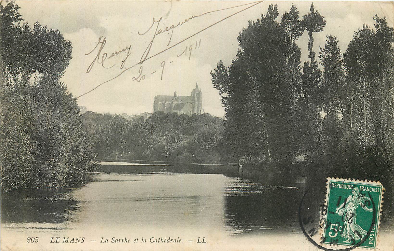 CPA Le Mans la Sarthe et la Cathedrale 
