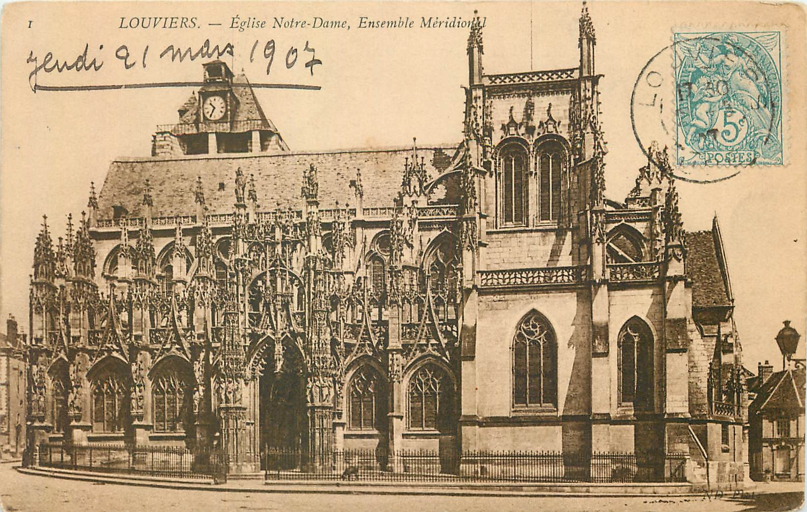 Louvières — Église Notre-Dame, Ensemble Méridional — Éditeur N° 281