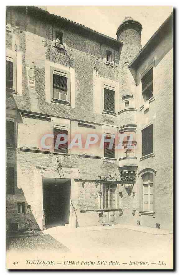 CPA Toulouse l'Hotel Felzins XVI siecle Interieur 