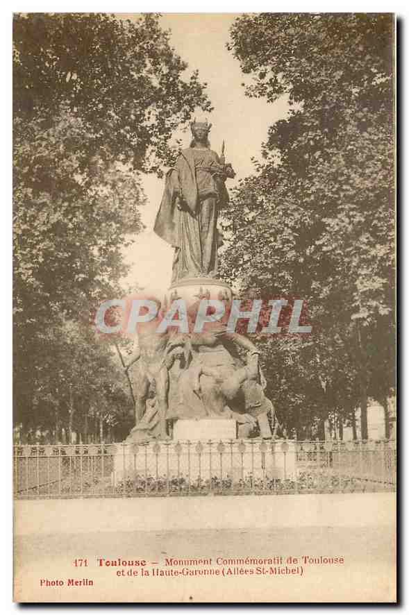 Toulouse — Monument Commémoratif de Toulouse et de la Haute-Garonne (Allées St-Michel) — Photo Merlin