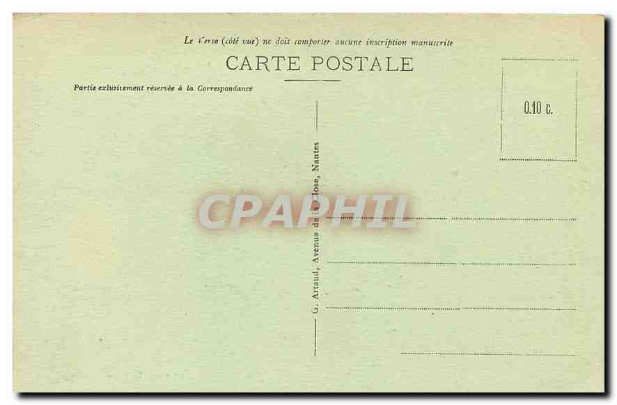 CPA Pau Entree du Chateau Henri IV  — Rückseite
