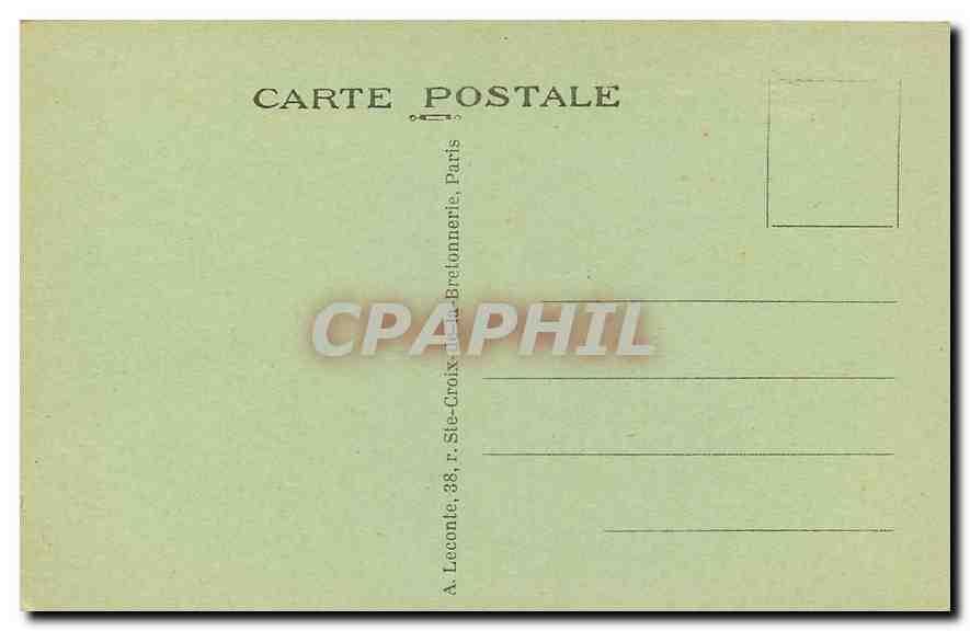 CPA Paris le Ministere des Affaires Etrangeres  — Verso