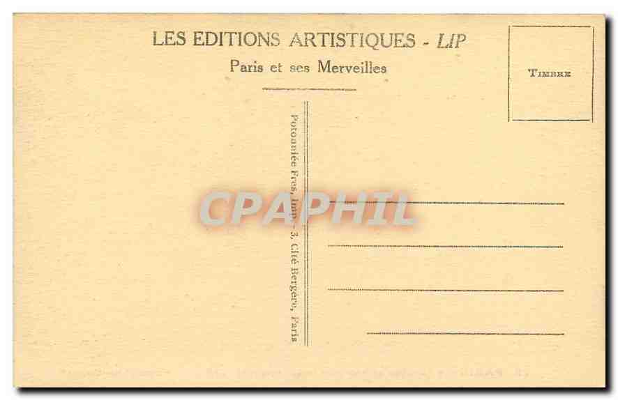 CPA Paris le Tombeau de Napoleon Ier aux Invalides  — Rückseite