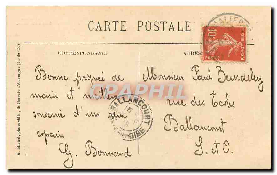 CPA Vue generale du Viaduc des Fades le Geant des Viaducs d'Europe  — Rückseite