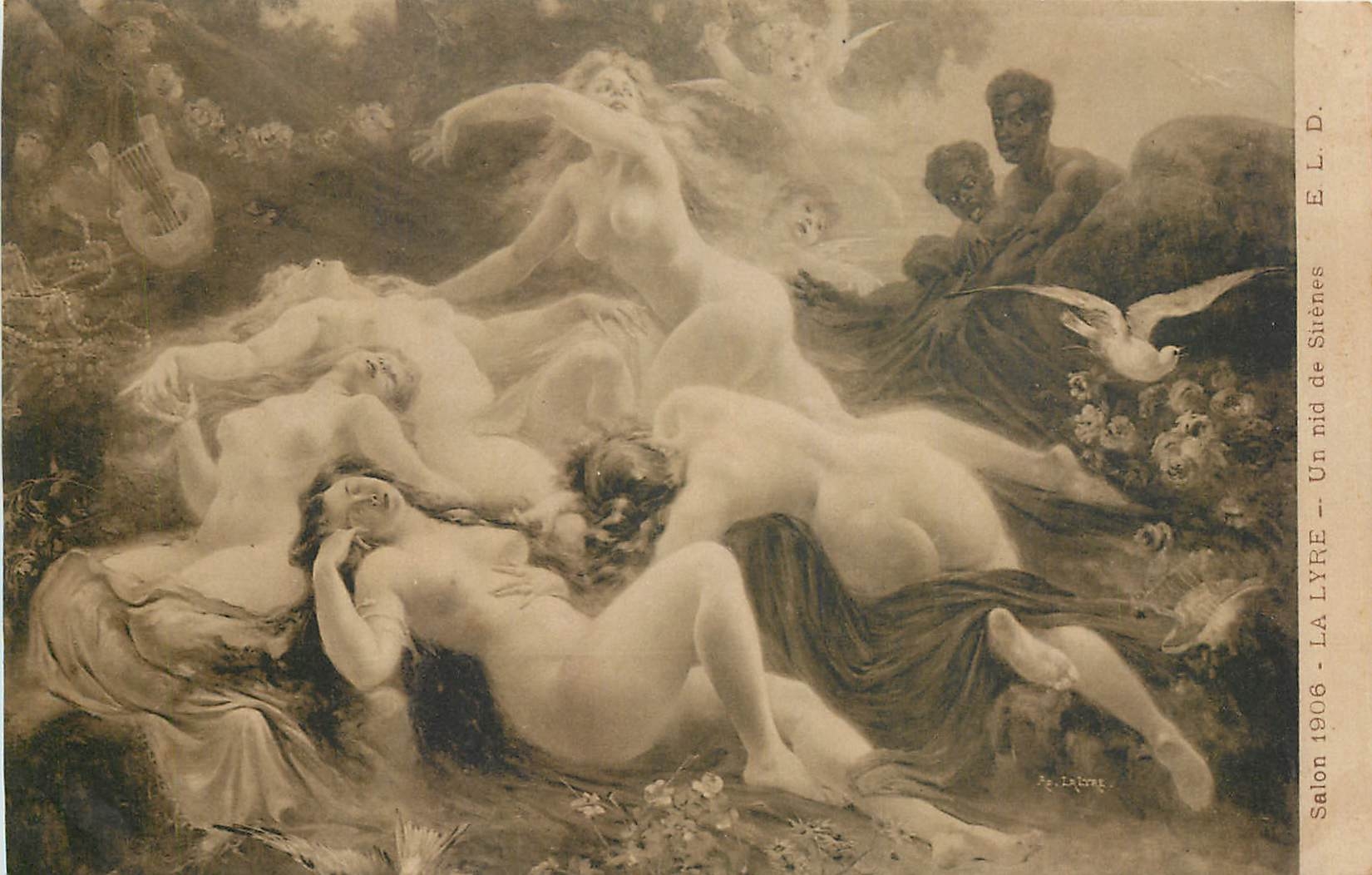 CPA Salon la Lyre un nid de Sirenes 