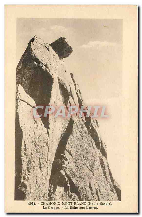 CPA Chamonix Mont Blanc Haute Savoie le Grepon la Boite aux Lettres 
