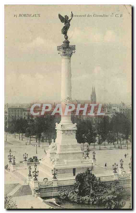 CPA Bordeaux Monument des Girondins 
