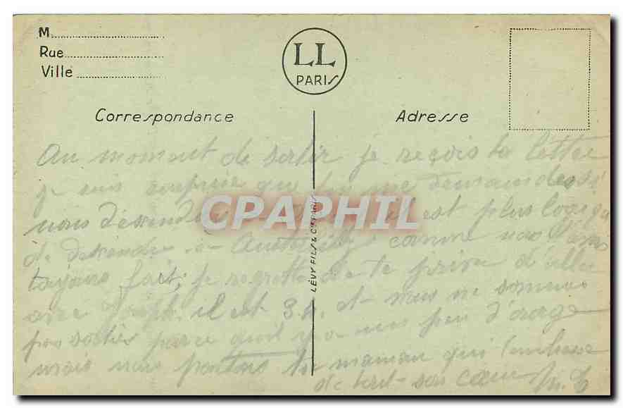 CPA De Lourdes je vous envois mon souvenir  — Verso