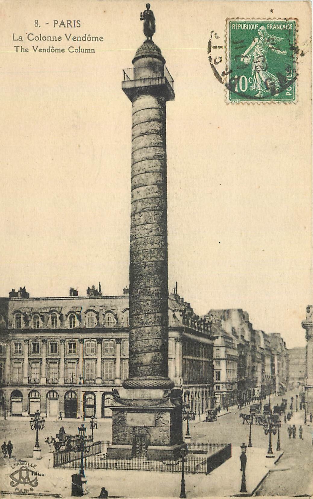 CPA Paris la Colonne Vendome 