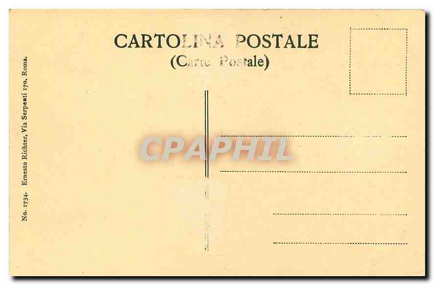 CPA Michelangelo — Verso