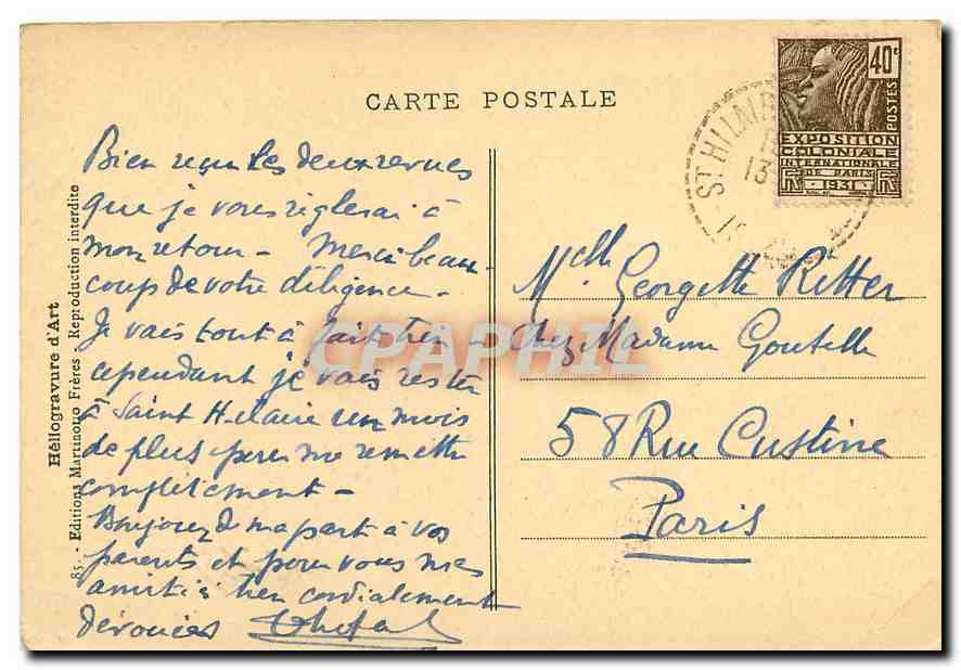 Route de la GRANDE-CHARTREUSE - Le Grand Logis (Monument historique) — Verso