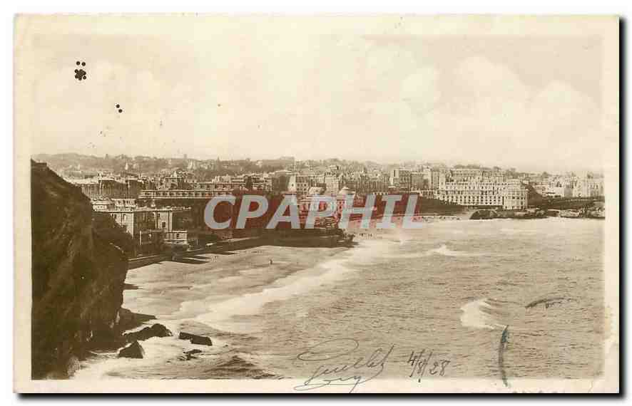 CPA Biarritz vue prise du Phare 