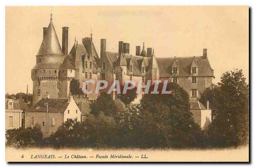 CPA Langeais le chateau facade meridionale 
