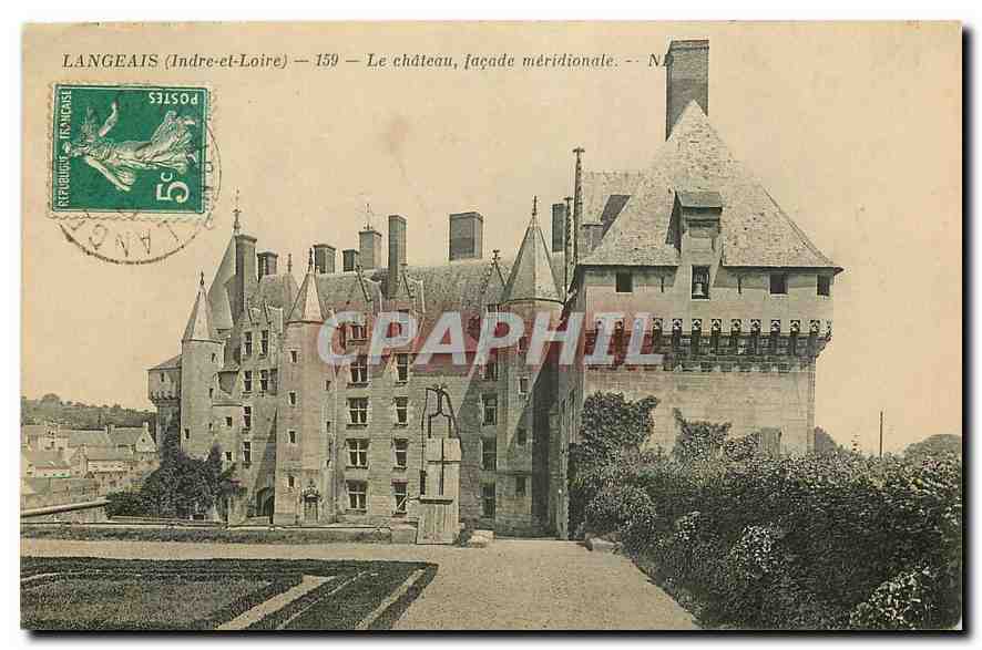 CPA Langeais Indre et Loire le chateau facade meridionale 