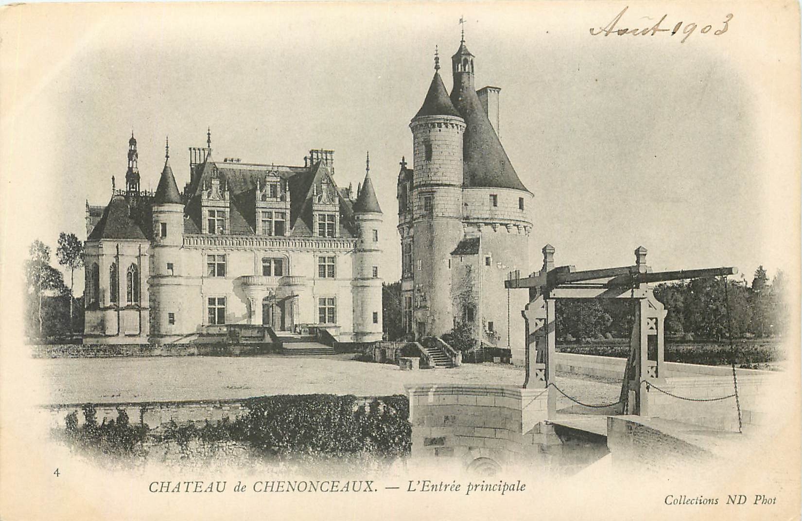 CPA Chateau de Chenonceaux l'entree principale 