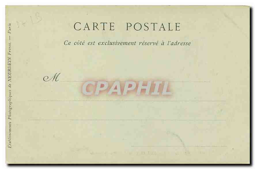 CPA Chateau de Chenonceaux l'entree principale  — Rückseite