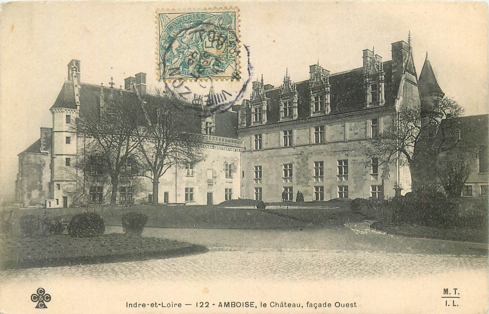 CPA Indre et Loire Amboise le chateau facade ouest 