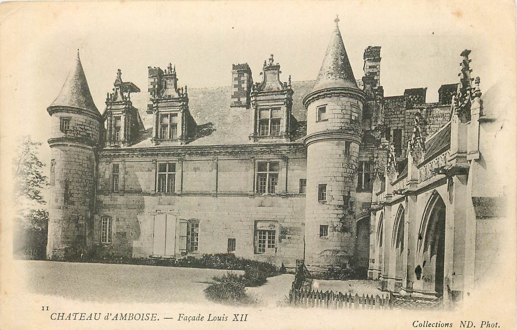 CPA Chateau d'Amboise facade Louis XII 