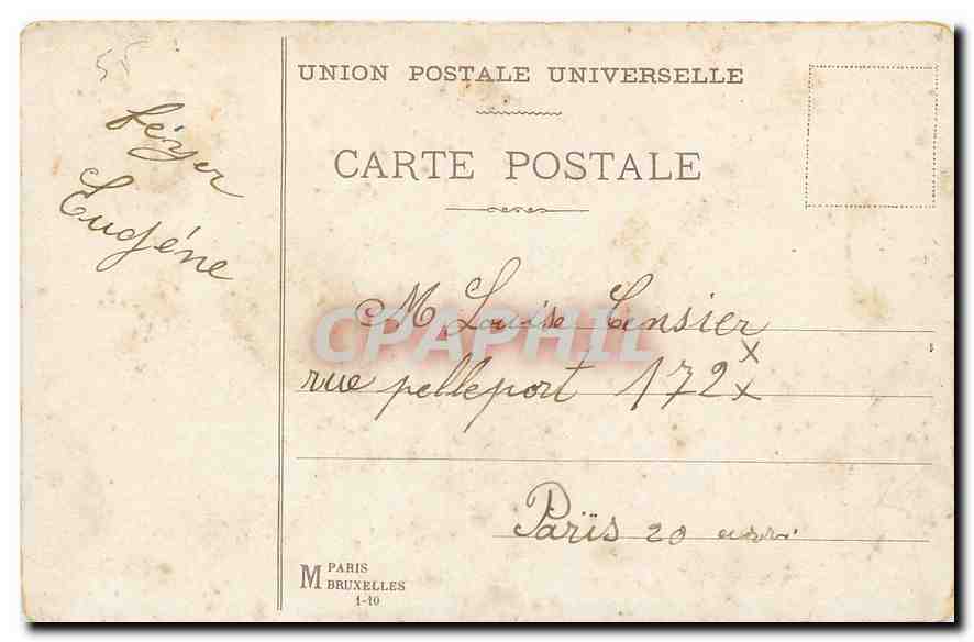 CPA Bonne Annee — Verso