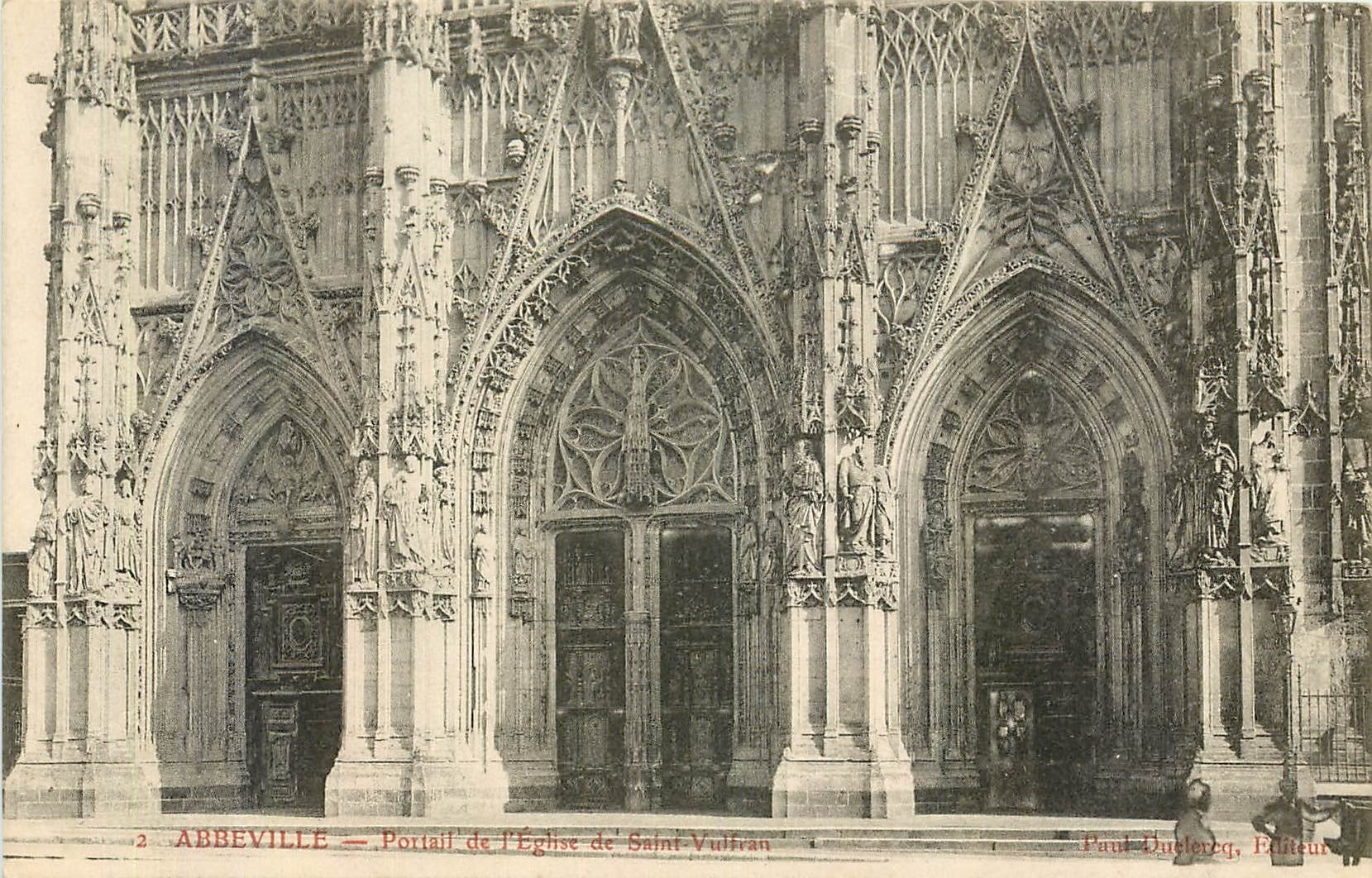 CPA Abbeville portail de l'Eglise de Saint Vulfrau 