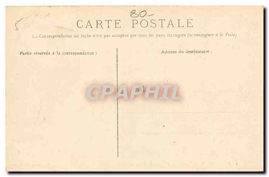 CPA Abbeville portail de l'Eglise de Saint Vulfrau  — Rückseite