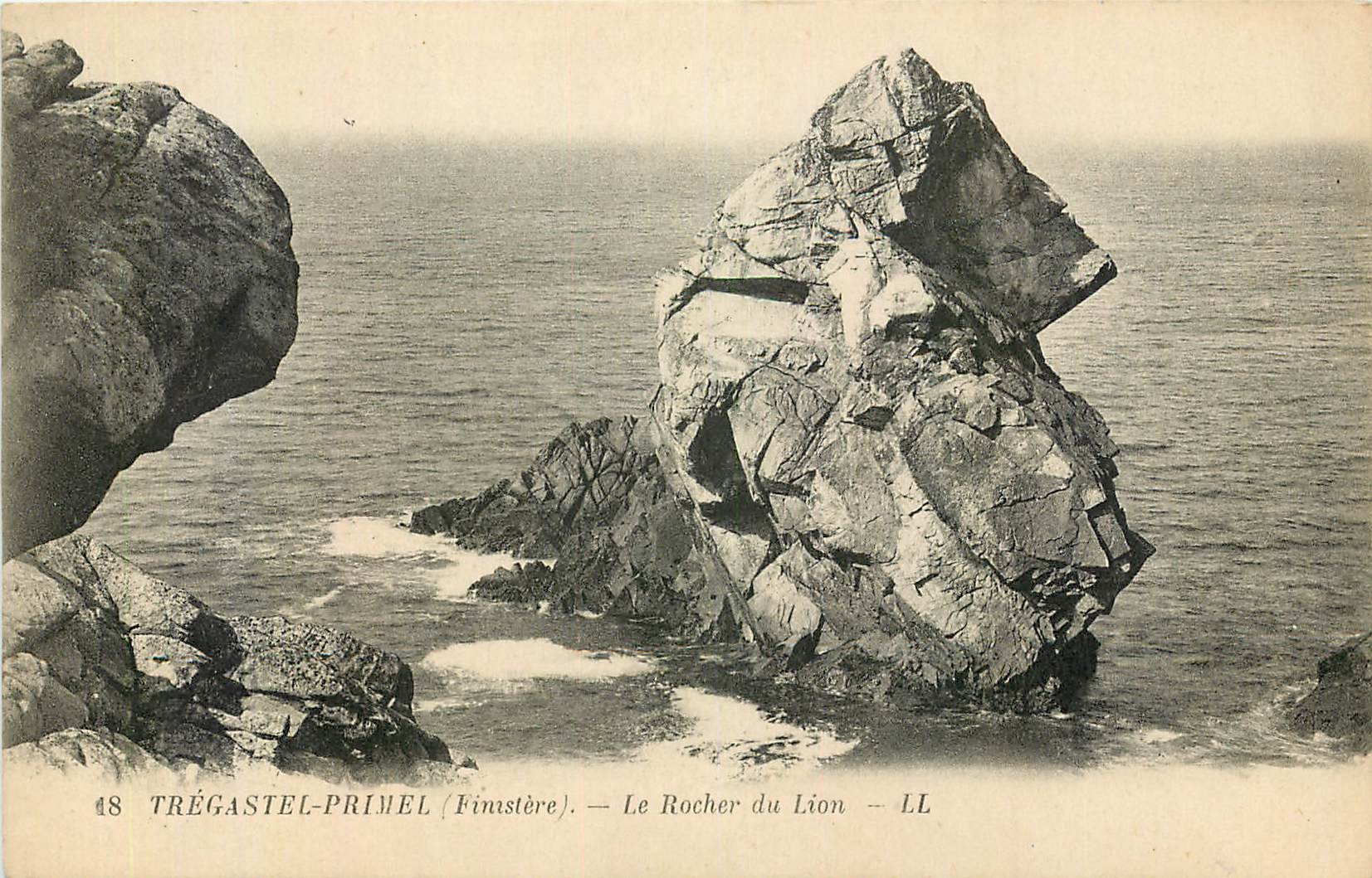 CPA Tregastel Primel Finistere le richer du Lion 