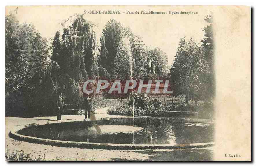 CPA St Seine l'Abbaye parc de l'Etablissement hydrotherapique 