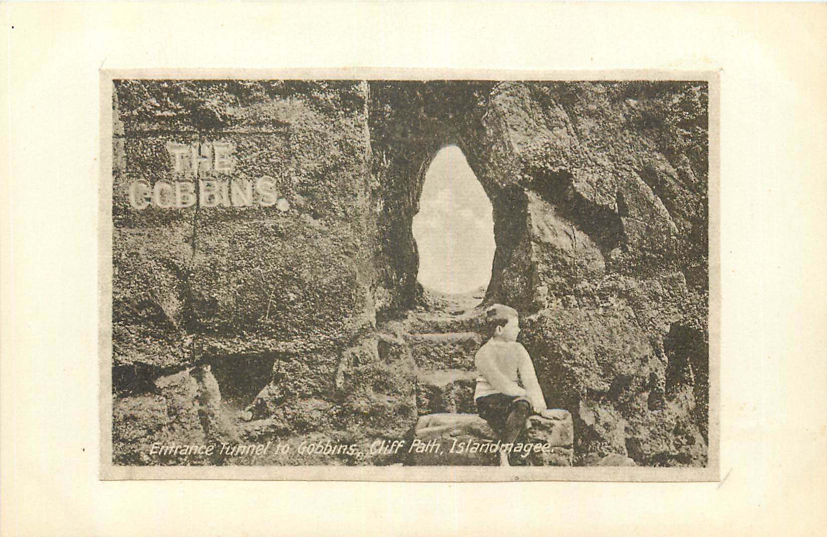 Image collée entrance to Gobbins Cliff Path Islandmagee
