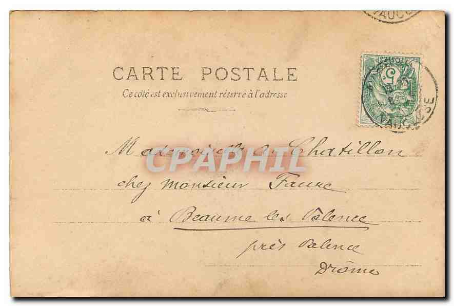 Les Espaces. La Galerie du Conclau — CPA bis N°14 — Verso