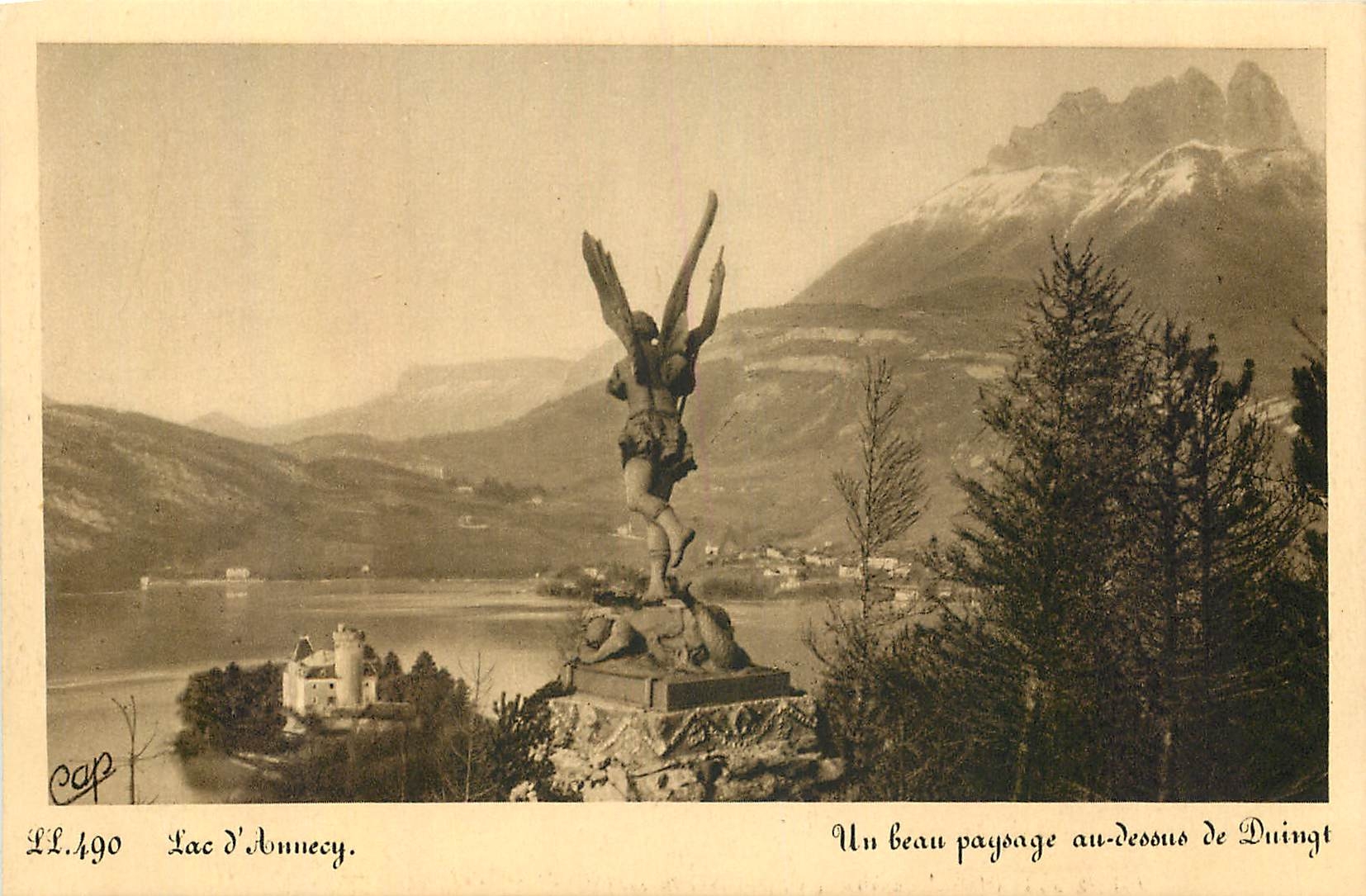 Lake Annecy — view from Duingt — publisher CP DES ARTS, TIGNIN