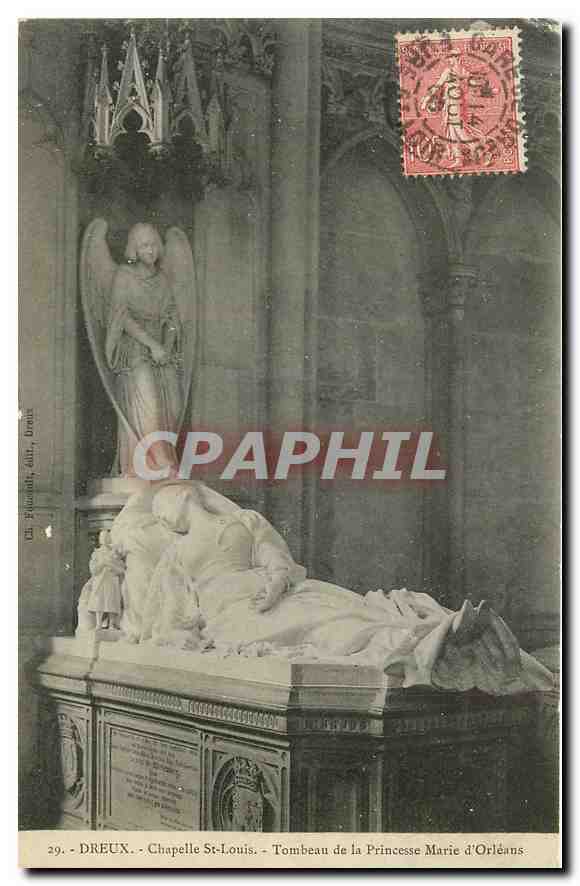 Dreux - Chapelle Saint-Louis - Tombeau de la Princesse Marie d'Orléans — Fluchard, édit. n°29