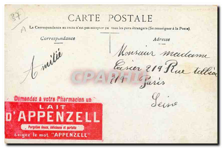 CPA Le Chateau d'Usse  — Rückseite