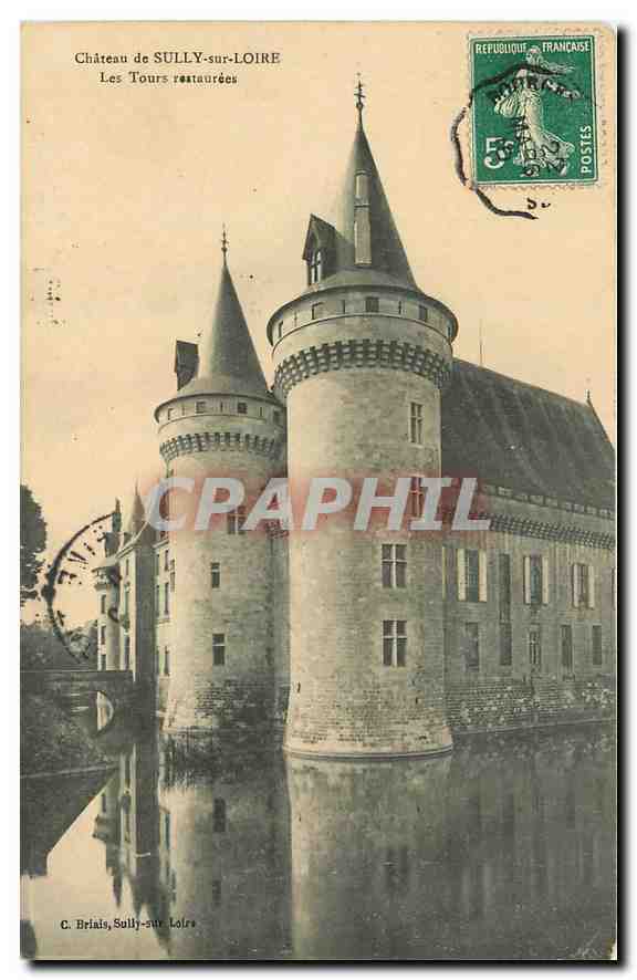 CPA Chateau de Sully sur Loire les tours restaurees 