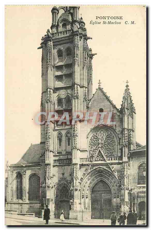 CPA Pontoise Eglise St Maclou 