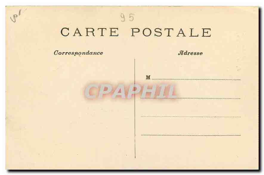 CPA Pontoise Eglise St Maclou  — Back