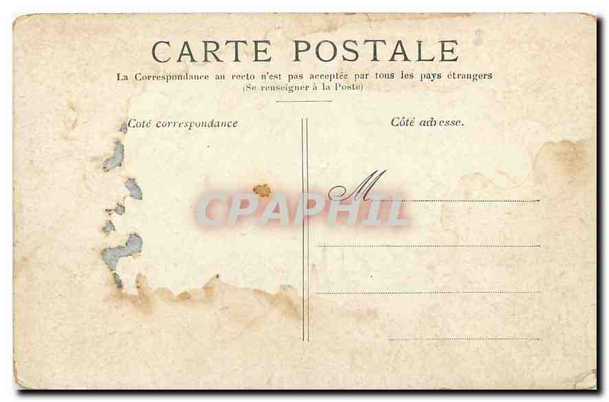 CPA Paris l'Institut et le Pont des Arts  — Rückseite