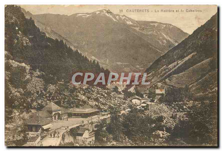 CPA Cauterets la raillere et le Cabairos 