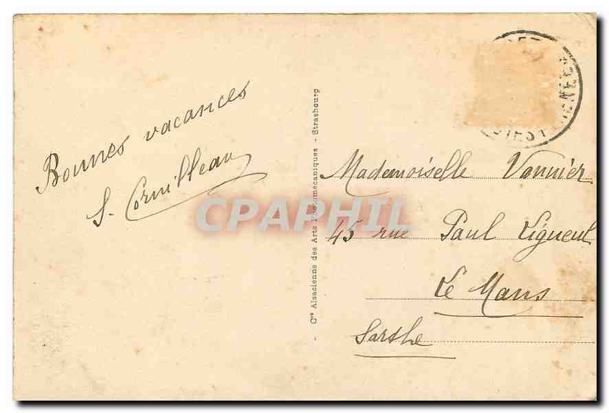 CPA Cauterets la raillere et le Cabairos  — Rückseite