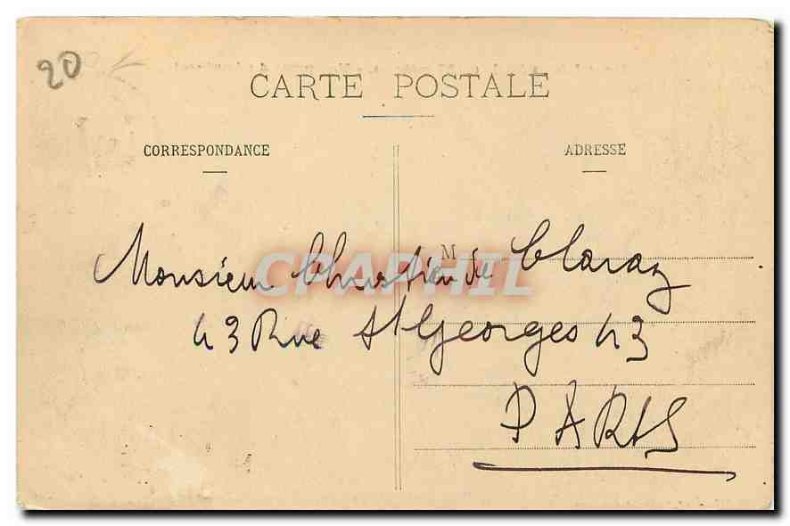 Massif de la Meije (3987 mètres) — Vue prise du Lautaret — C. Le Glaud, Chambéry, n° 582 — Rückseite