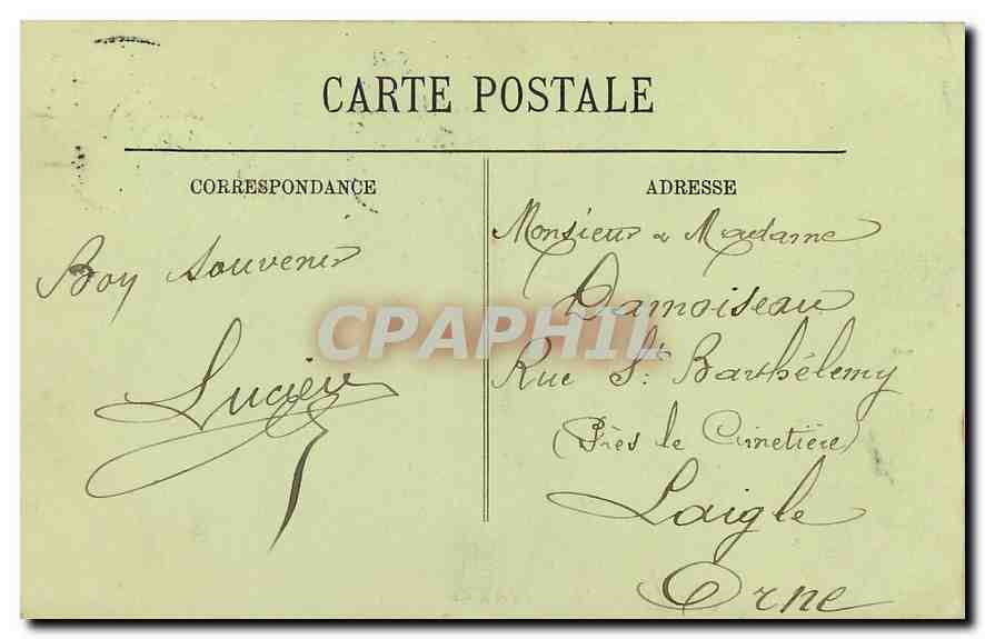 CPA Saint Cloud le Parc l'Allee du Fer a Cheval  — Rückseite