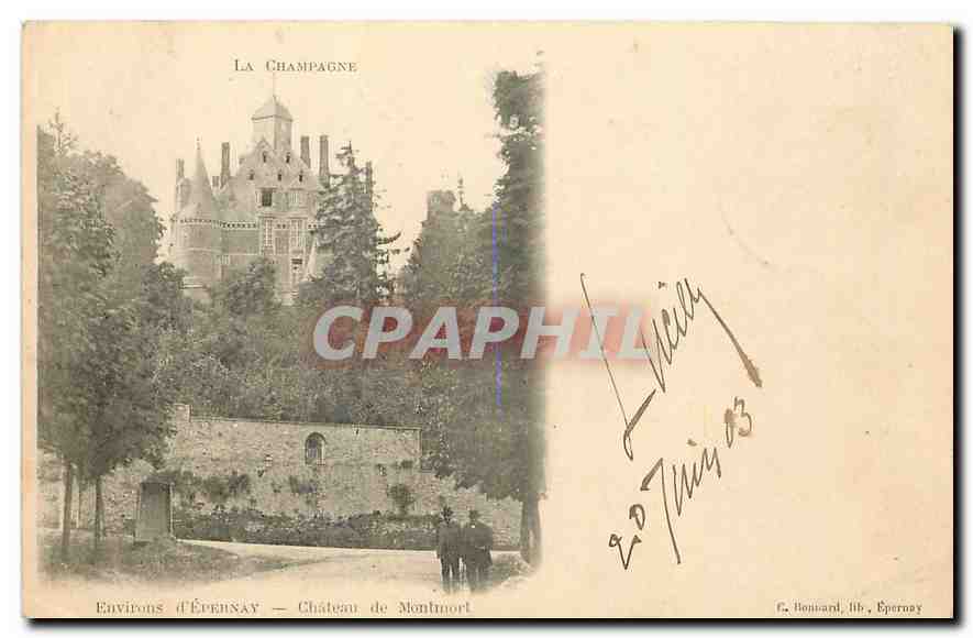 Environs d'Épernay — Château de Montmort — La Champagne — Éditeur Bonnard, Épernay
